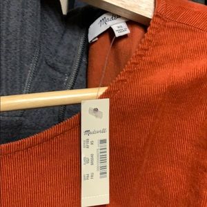 Madewell Corduroy Puff Sleeve Dress 